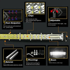 Bar Light Tri-Row Slim 26 Inch 240 Watt 1 Pc