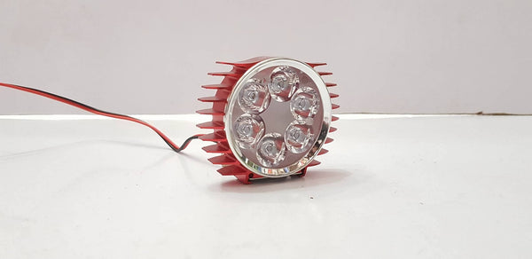 6 SMD Light Round Shape Red Outer Metal Body