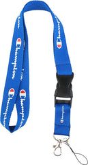 Champion Blue Long Strap Lanyard Keychain