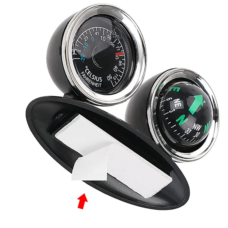 Universal 2 in 1 Car Thermometer Compass Navigation/Direction Guide