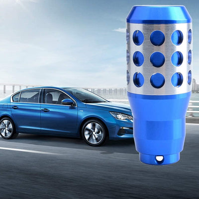 Universal Aluminum Blue Car Gear Shift Knob Shifter Lever Fit