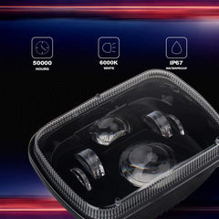 Universal LED Jeep Headlight Projector Headlamp Style 5x7 Square Sealed Beam Hi-Low 2 Pcs Set