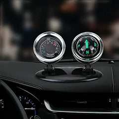 Universal 2 in 1 Car Thermometer Compass Navigation/Direction Guide