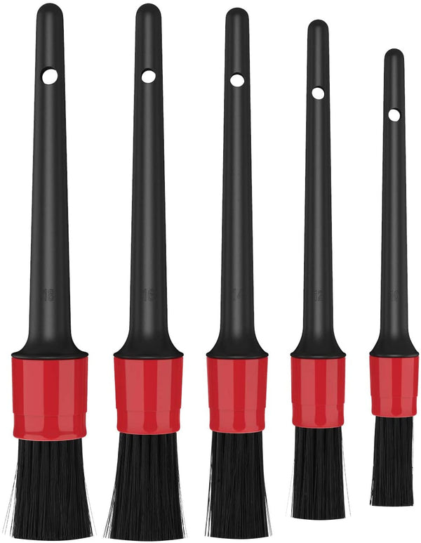 Car Detailing Brush For Cleaning Dashboard, Interior, Exterior 5 Pcs Set