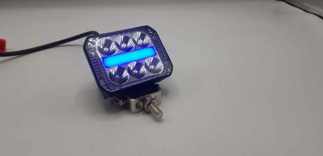 6 SMD Bar Light Fish Eye With Blue Center DRL High-Low 1 Pc