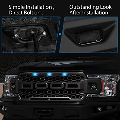 GMC Smoke Front Grill Mobile Operated 4 Pcs Set