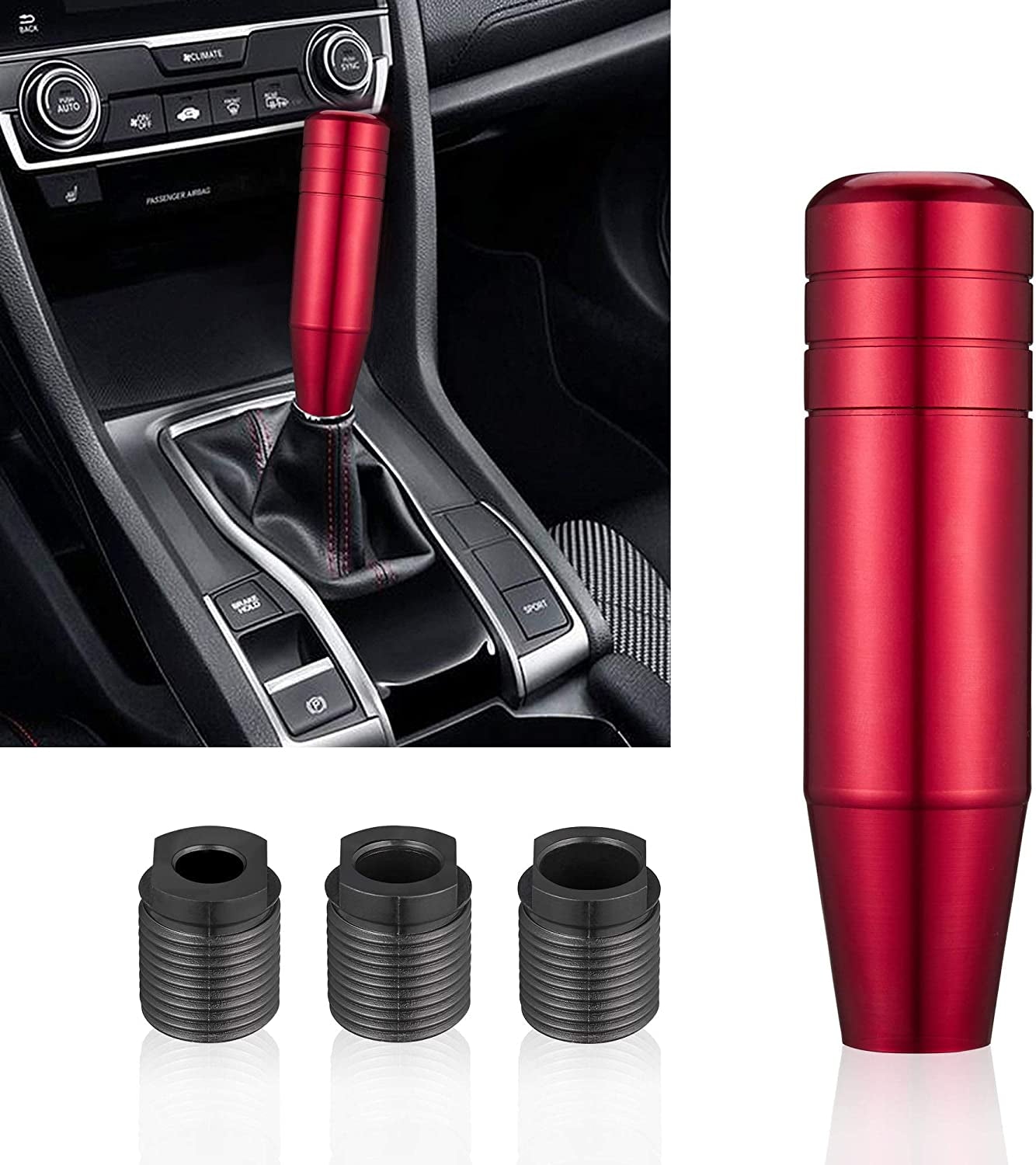 Red Rotation Knob Universal Aluminum Gear Knob Shift Knob Small Manual Red – Chaudhry ...