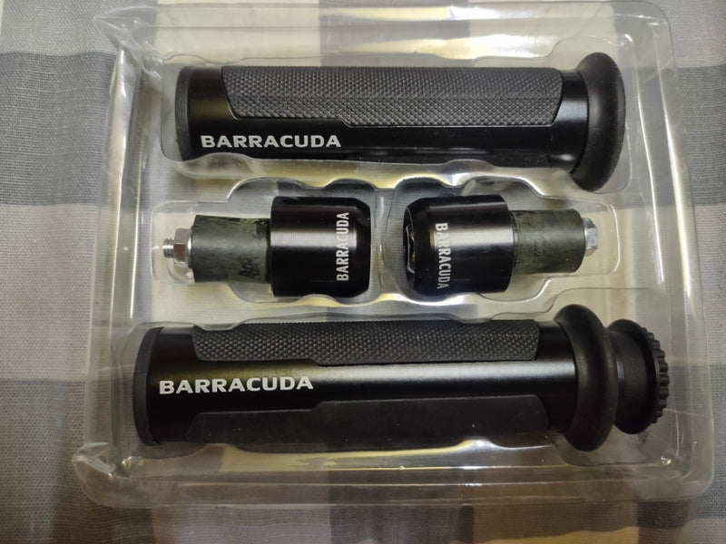 Universal Motorcycle Original Barracuda Aluminum Handle Grip Black