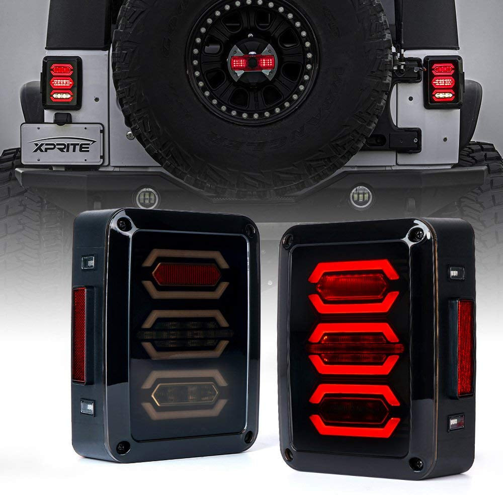 Universal Jeep Back Light Wrangler JK JKU Model Line Style