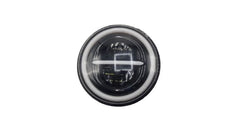 7 Inch Round Jeep Headlight Harley Style Daytime Running Lights With DRL 2 Pc
