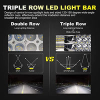 41 Inch curve Bar Light With Side Brackets Tri Row Style