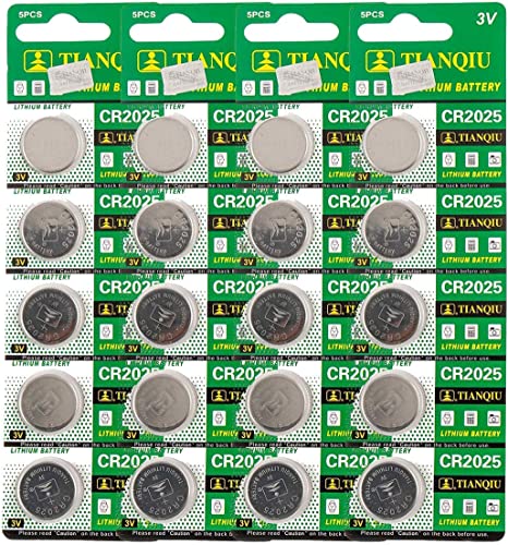 TIANQIU CR2025 Lithium Cell Button Battery