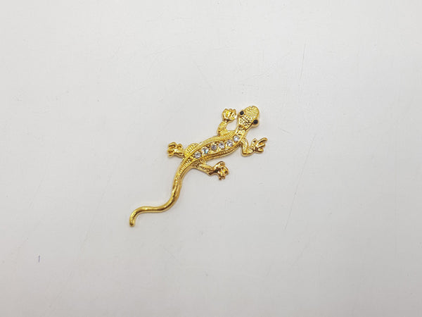 Lizard Gold Metal Logo