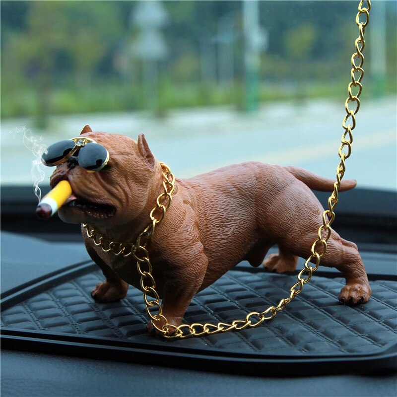 Car Interior Decoration Bull Dog Brown Hanging Car Pitt Bull Hanging