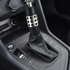 Universal Automatic Gear Knob Aluminum Style Button Gear Knob Black