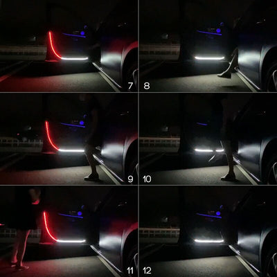 Universal Interior lamp Car Door Opening Warning LED Lights Strips 2Pcs Set