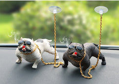 Car Interior Decoration Bull Dog White Hanging Car Pitt Bull Hanging