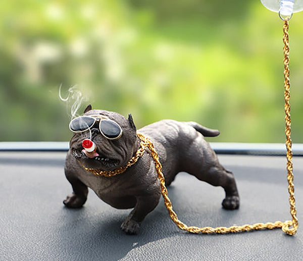 Car Interior Decoration Bull Dog Chocolate Brown Hanging Car Pitt Bull Hanging