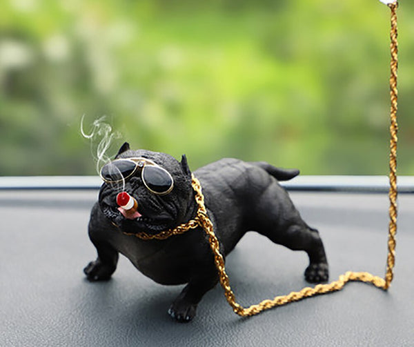 Car Interior Decoration Bull Dog Black Hanging Car Pitt Bull Hanging