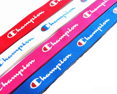 Champion Blue Long Strap Lanyard Keychain