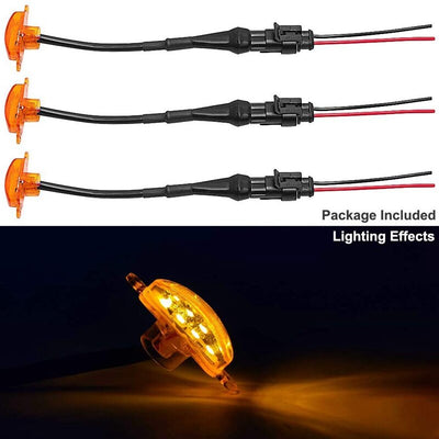 GMC Amber Front Grill Yellow LED Light 3 pcs Set