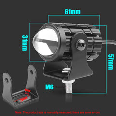 Mini Driving Fog Lights, Motorcycle Auxiliary Spot Lights High Low Beam White / Yellow 1 Pcs