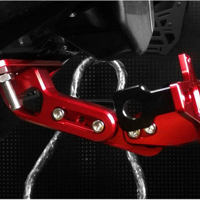 CNC Aluminum Tail Red Motorcycle License Registration Plate Holder With LED