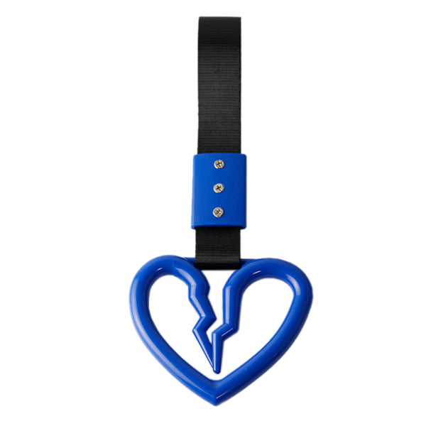 JDM Broken Heart Blue Ring Hand Strap Decoration