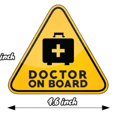 Doctor On Board Sticker
