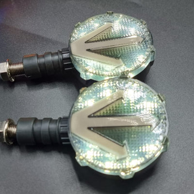 Bike Indicator Arrow Running Style With Lava DRL White/Yellow 2 Pcs Set
