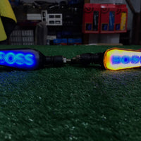 Boss Indicator Audi Running Style With DRL Blue - Yellow 2 Pcs Set