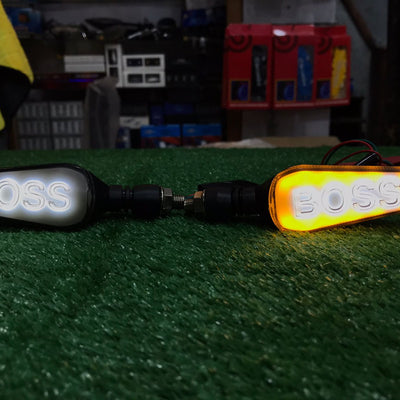 Boss Indicator Audi Running Style With DRL White - Yellow 2 Pcs Set