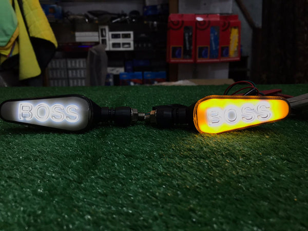 Boss Indicator Audi Running Style With DRL White - Yellow 4 Pcs Set