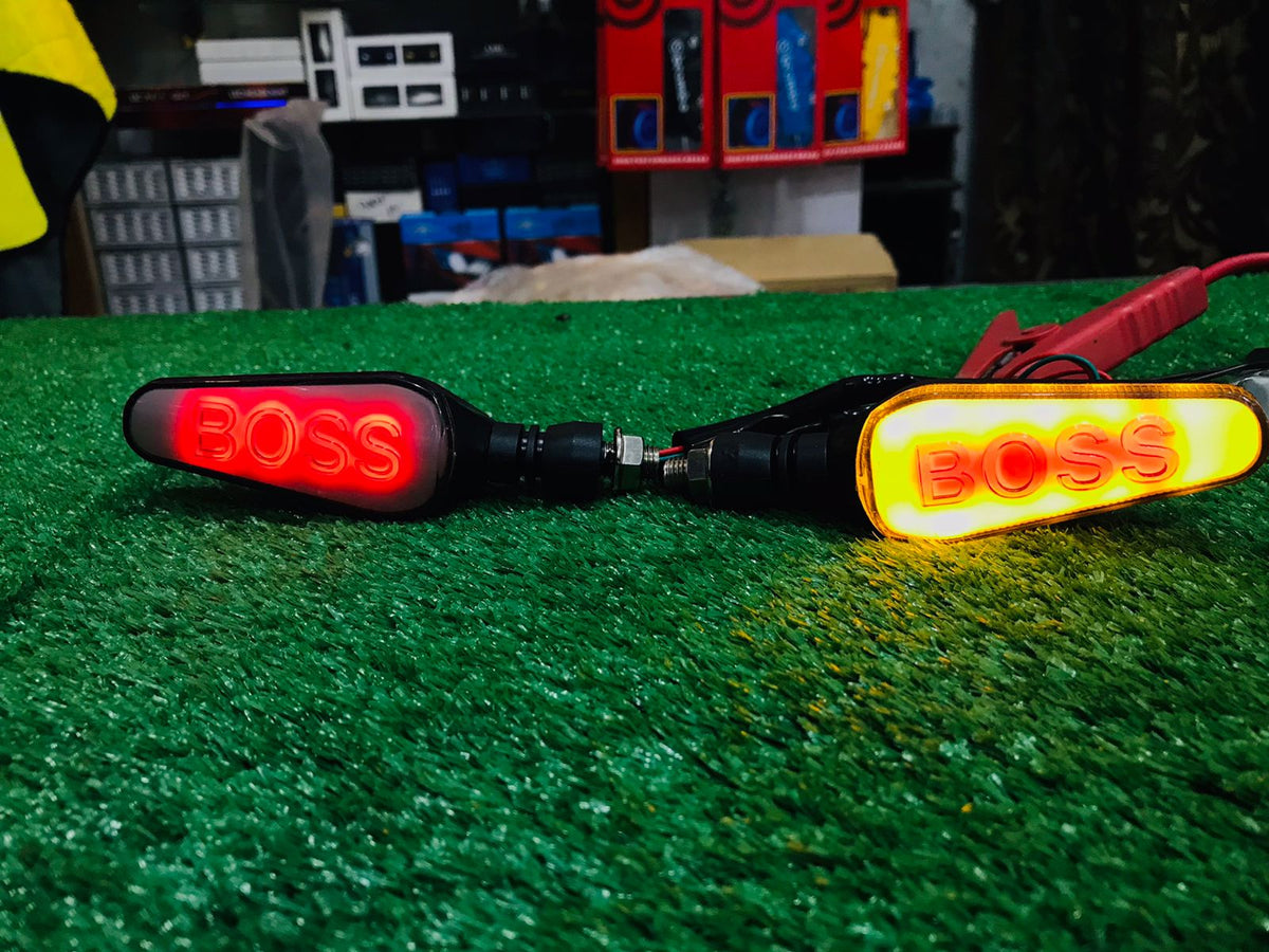 Boss Indicator Audi Running Style With DRL Red - Yellow 2 Pcs Set