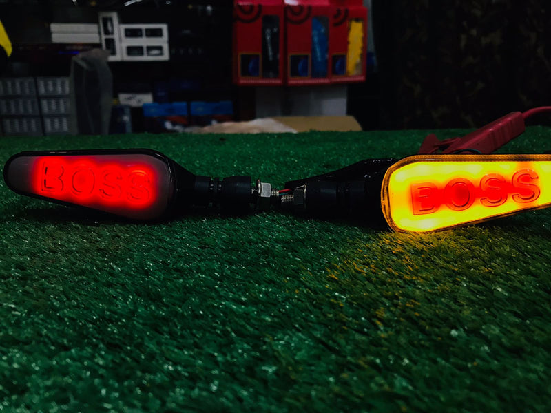 Boss Indicator Audi Running Style With DRL Red - Yellow 2 Pcs Set