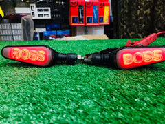 Boss Indicator Audi Running Style With DRL Red - Yellow 2 Pcs Set