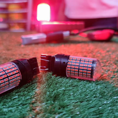 T20 SMD Bulb Brake Light Double Point Red 2 Pcs Set