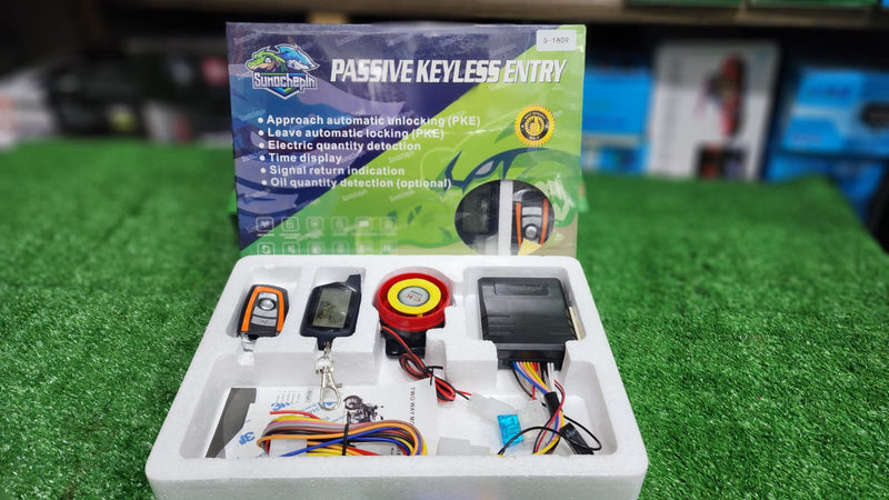 Motorcycle 2 Way Bike Alarm Lock Security System With LED Display