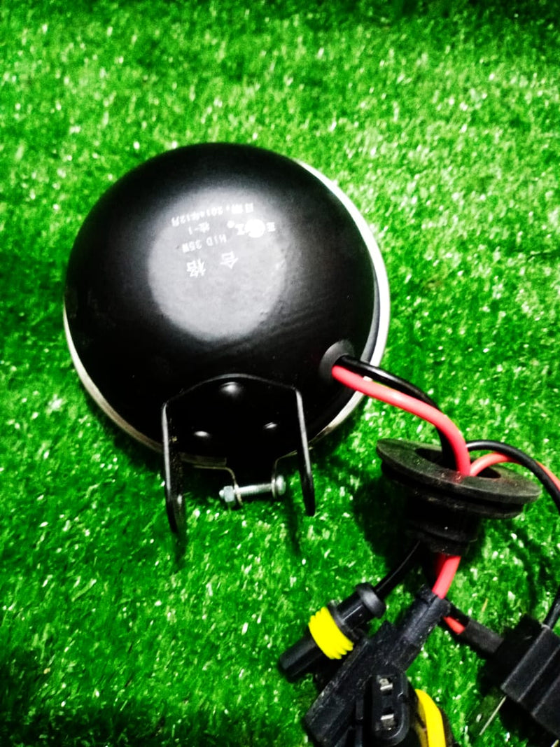 Universal 35 Watts 3.5 Inches Mini HID Cristal + Metallic  Round light.