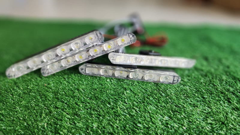 Smart Flasher LED Light 6 SMD With Remote Control White Strobe Flash Light 4 Pcs Set