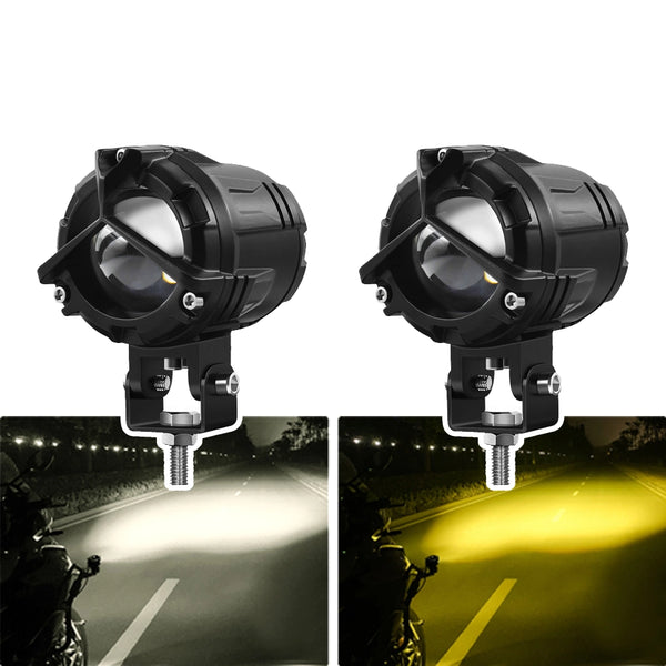 Mers-Star ☮ Style Projector Fog Lights For All Bikes, Cars - Jeep 2 Pcs Set