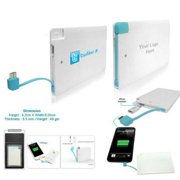 A29 Ultra Slim Credit Card Power Bank 2500MAh