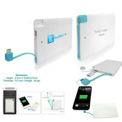 A29 Ultra Slim Credit Card Power Bank 2500MAh