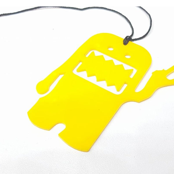alien yellow Hanging tag