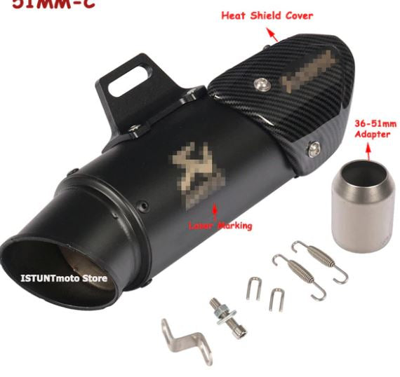 Akrapovic New 2020 Exhaust with plate Universal