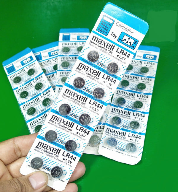 Pack of 10pcs LR44 Alkaline Button Cell 1.5V Micro Battery Replacement