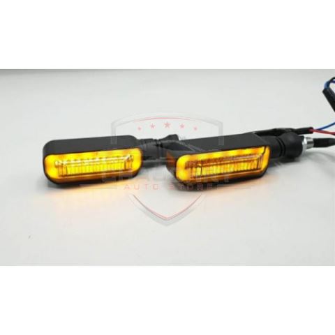 Bike Indicator Bar Running Style With Lava DRL Yellow