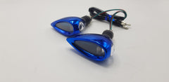 Bike Indicator Eye Style With Lava DRL Blue - Yellow 2 Pcs Set