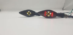 Bike Indicator Fan Running Style With Lava DRL Red - Yellow