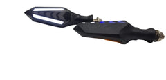 Bike Indicator Slide Arrow Running Style With Lava DRL White - Yellow 2 Pcs Set